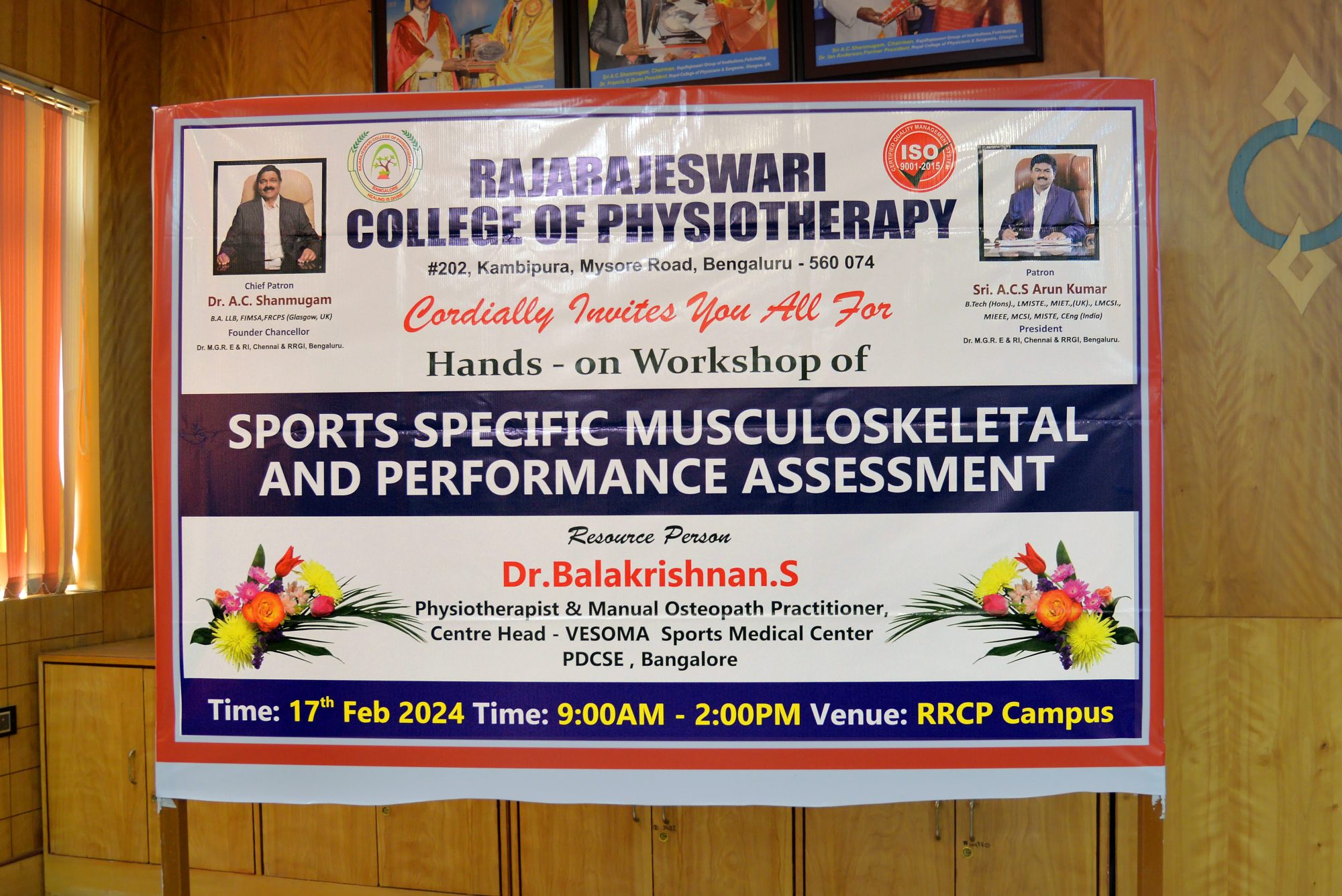 Sports Specific Musculoskeletal and Performance Assessment – Hands on Workshop – 2024