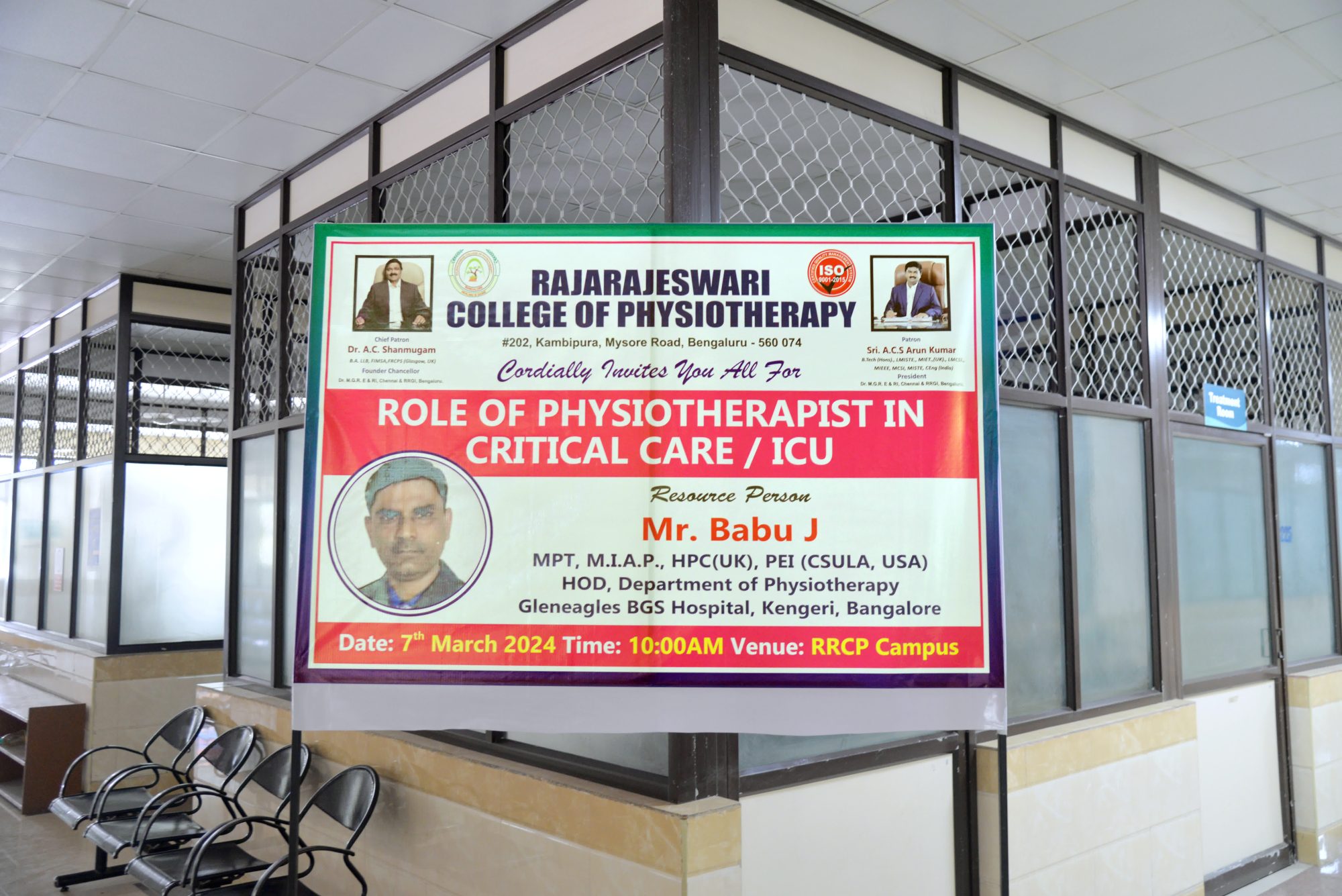 Workshop on Role of Physiotherapist in critical care ICU