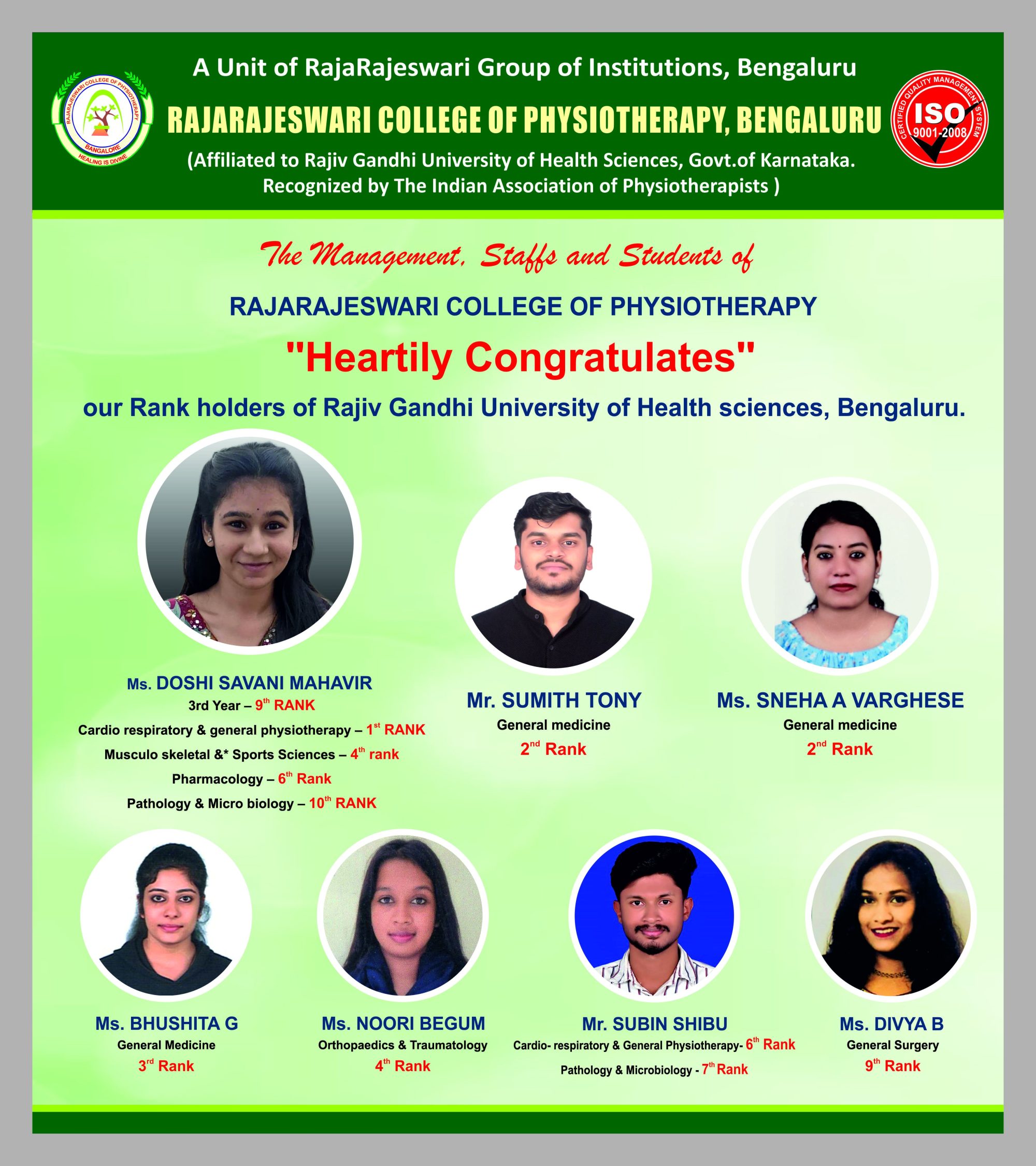 University Rank Holders 2025