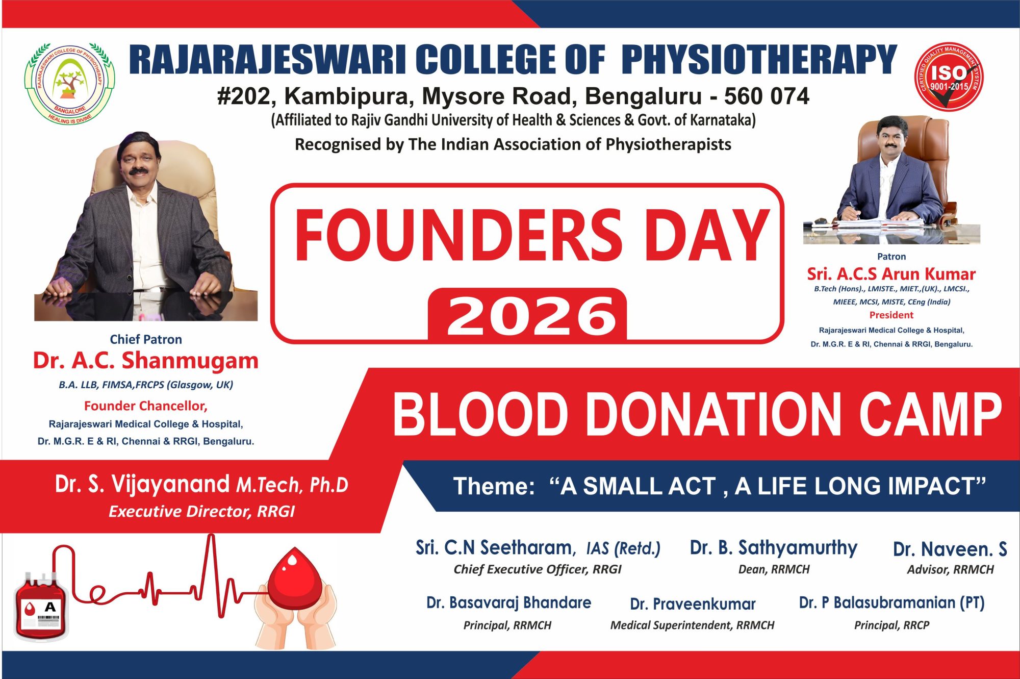 Blood Donation Camp on the occasion of Founders Day 2026